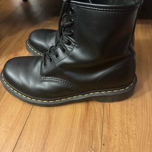 Dr. Martens Black Leather Moto Boots